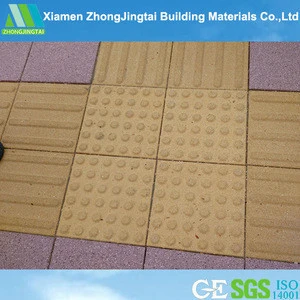 ZJT Slip Resistant ceramic Tactile Paving Indicator Stud Tile for Blind
