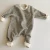 Import 0-24 months baby clothes 100% cotton newborn rompers stripe long sleeve toddler jumpsuits fleece lined from China