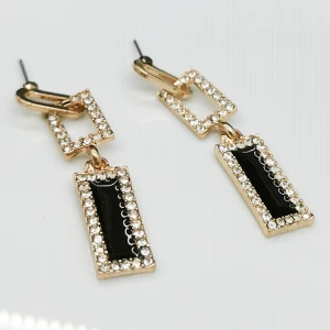 Diamond Crystal Gold Plated Earring