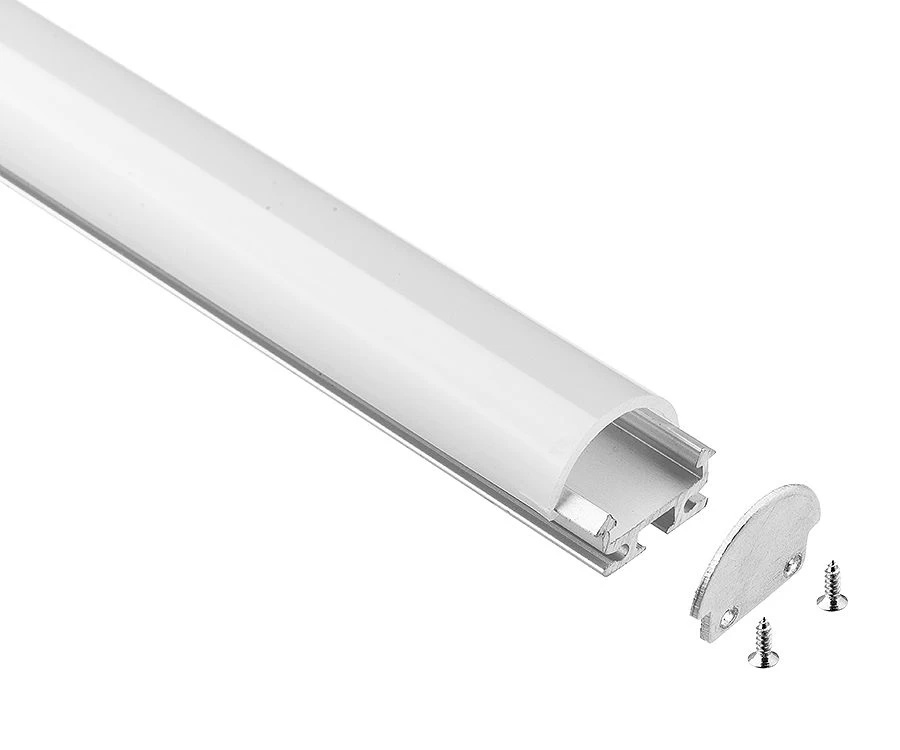 Aluminium Led Light Strip Diffuser Channel Surface Mounting Profile 18