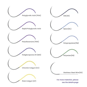 Wholesale Absorbable pdo Surgical sutures with needle