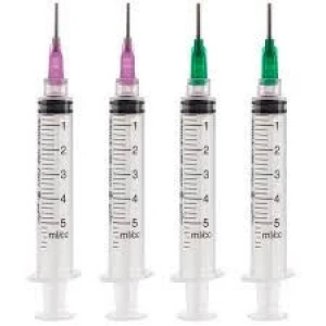 Sterile Syringes with needles