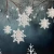 Hot Sale Custom Indoor Paper 3D Snowflake Hanging Christmas Ornaments For Decoration