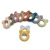 Import Silicone Teether Soft Bear Animal Shape Wooden Round Wreath Eco-friendly Kids Baby Sensory Chew Teething Rings Baby Tee from China