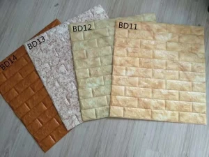 Soundproof  Foam  Wall Paper Decor Panel,3d Adhesive wall sticker brick