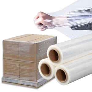 LLDPE Stretch Film Pallet Wrap Hand & Machine Use Waterproof Logistics Packaging Film