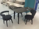 Marble Rock Dining Table with Chairs – Elegant Dining Set for Modern Homes
