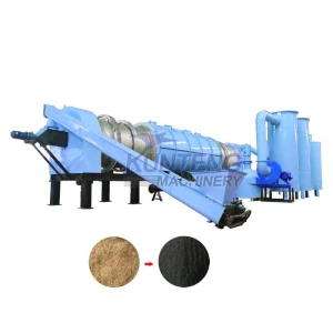 Jute stick carbonization furnace, continuous bran almond shell carbonization furnace, coconut shell pyrolysis furnace