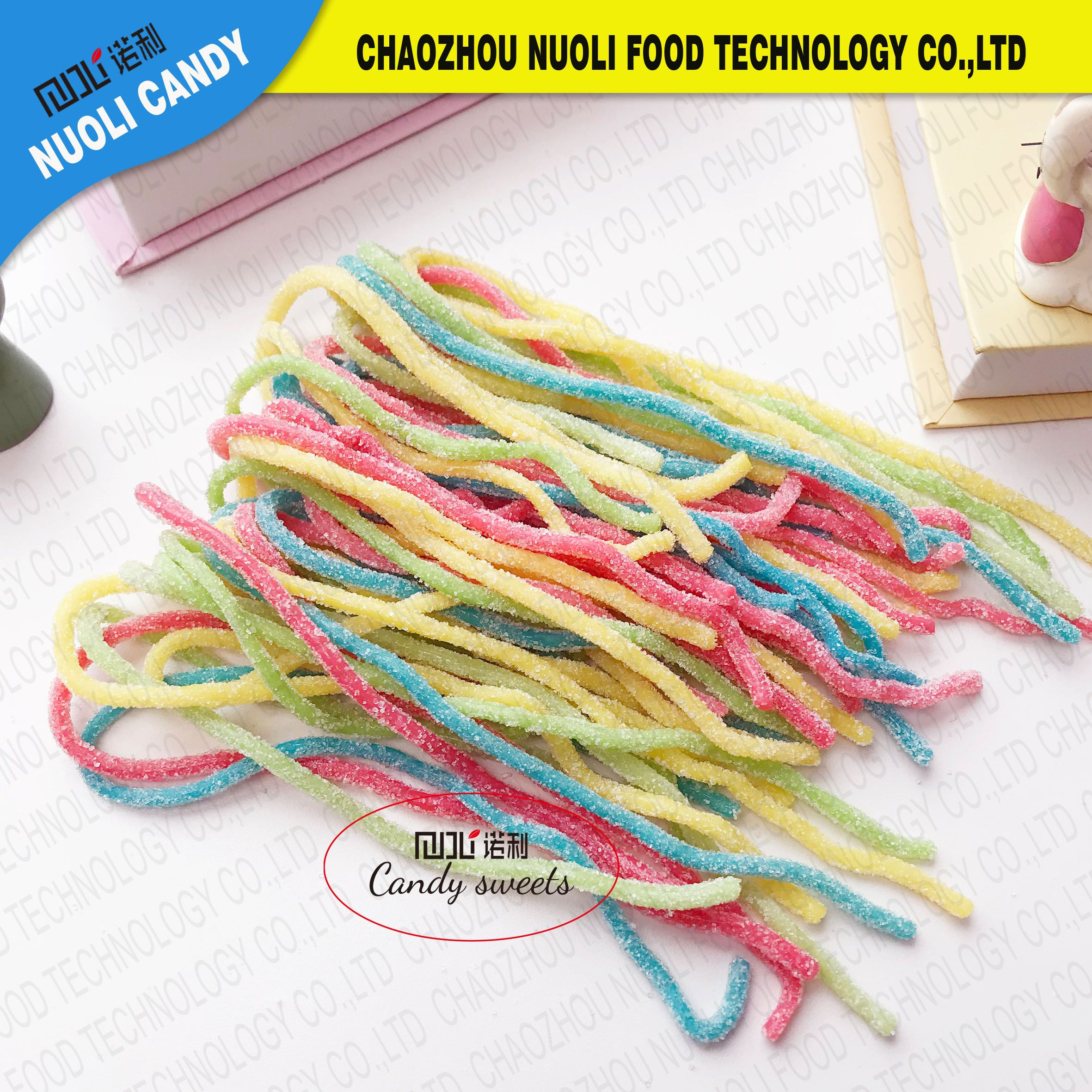 Buy Multi-color Gummy Rope Candy from Chaozhou Nuoli Food Technology Co ...