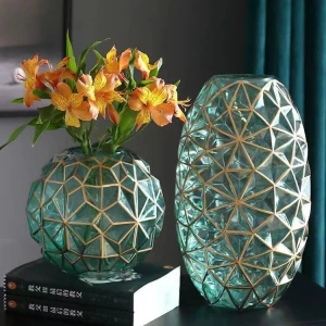 Creative Diamond Star Color Painted Glass Vase