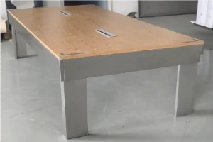 Custom Stainless Steel Office Desk with Marine Board – Non-Standard, Made-to-Order
