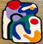 Custom Made Modern Hand Tufted Wool Carpet Highly Durable 3D Printed Non-Slip Hotel Hall Door Floor Mats Area Rugs Sets