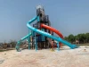 Customized Outdoor Play Structures Big Stainless Slide Adventure Park