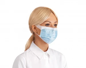 3 ply non-woven Protective Disposable Face Mask with wide elastic band - 10 pieces in a box