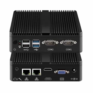 Fanless Mini PC RS232 N2840 J1800 J1900 J4105 J4125 Thin Client Embedded Industrial Controller Computer