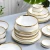 Import White Porcelain Tableware with Gold Edge from China