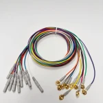 Overmolded Gold Plated EEG Electrodes HMDJ Series 1.5mm DIN Reusable