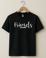 Premium 100% Cotton Black T-Shirt | Custom Logo & Screen Printing Available
