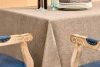 Flaxen Cationic (yang dyed Polyester) Tablecloth