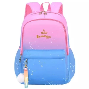 Casual bookbags schoolbag children girl student backpack kids rainbow school bags