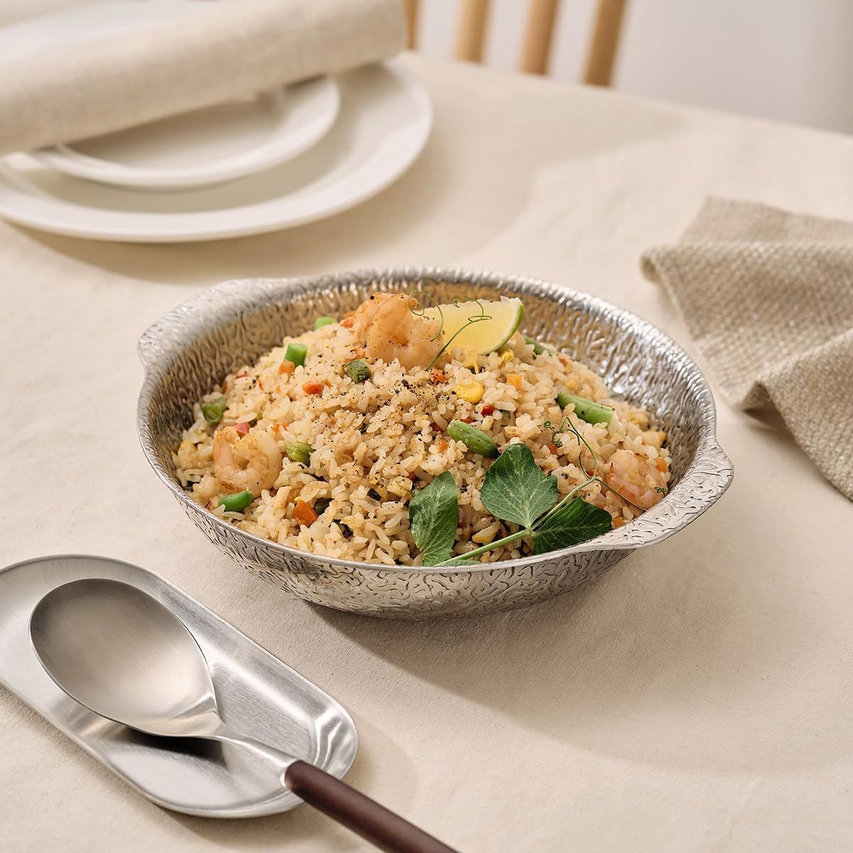 Buy Stainless Steel 3-ply Sukiyaki Pan With Aluminum Core, Salad Bowl ...