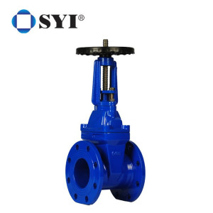 SYI DN40-600 DIN3352 F4 Rising Stem Resilient Seated Ductile Iron Gate Valve