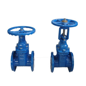 DIN 3352 F4 Pn16 Rising Stem Resilient Seated Ductile Iron DI Flange End Gate Valve