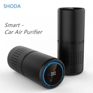 SHODA Smart Car Air Purifier Mini Cup Shape Hepa Filter Air Cleaner Anion PM2.5 Remove Formaldehye for Car Hotal kids