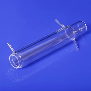 AcidAlkli Resistant TOC-3000 WTC Quartz Glass Reaction Vessel Quartz Processing Tube