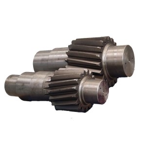 Customized Carbon Steel Forging Transmission Large Double Helical Gear Shaft
