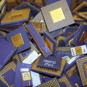 CPU CERAMIC PROCESSOR SCRAPS/GOLD PINS AND RAMS SCRAP