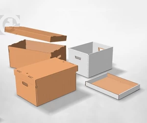 Custom Corrugated Foldable and Folding Recycle Box