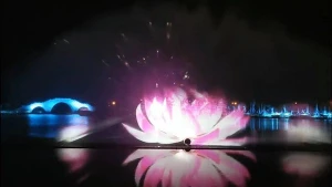 3D water screen movie show