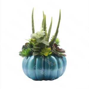 Puindo Artificial Decoration Potted Plant with Succulents flowers J3