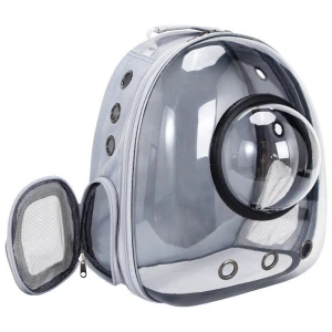 Space Capsule Pet Backpack Carrier, Transparent Breathable Cat Backpack for Small Cats Puppies for Outdoor Walking