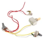 1 set Wiring Harness 3way Toggle Switch Jack 500k Pots for LP HH-Guitar,1TG-IV1V1T1J