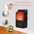 Import 1000W Electric Wall-outlet Flame Heater Air Warmer with Remote Control PTC Ceramic Heating Stove Radiator Household Wall Fan from China
