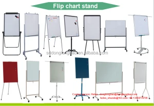 100x70cm magnetic whiteboard flip chart aluminum frame drawing white board clip paper with stand for office supplier BW-VA