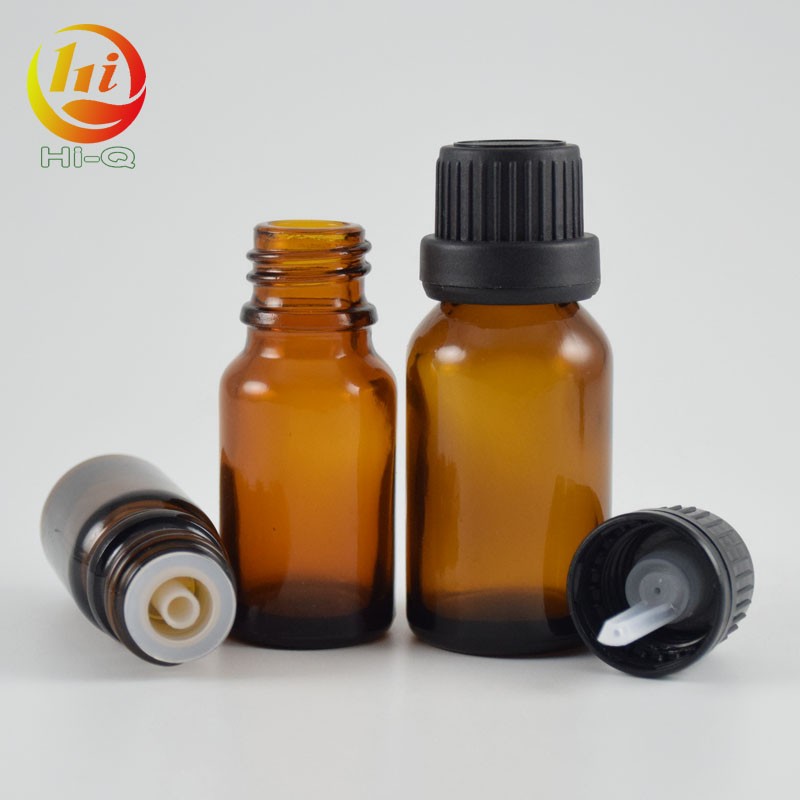 10ml 15ml glass essential oil bottle with dripper tip euro dropper amber bottle 5ml tamper proof seal