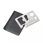 11 in 1 Stainless Steel Credit Card Wallet Tool Survival Pocket Knife Tool Tactical Multitool Card Multi Purpose Camping Tools