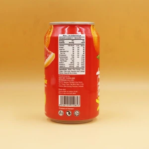 11.1 fl oz VINUT  Canned Red Orange Juice Fruit Juice Production Equipment  No Preservatives relieve constipation Wholesale