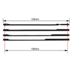 12pcs/pack 4"105mm Pinned  High Efficiency  Scroll Saw Blades TPI  15 18 24 for Wood Cutting