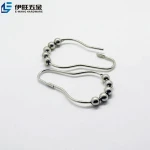 12pcs/set stainless steel roller shower curtain ring