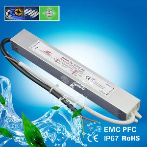 12v 15w led driver, waterproof IP66 ac-dc constant voltage led switching power supply