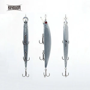 130mm/20g minnow fishing lures hard bait fishing tackle plastic lip VMC hook lure for sea water five colors model 3523