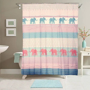 14-Piece Bath Set with Shower Curtain and Bath Rug - Floral Print