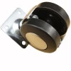 1.5 inch 40MM 30-100KG Round Plate Zinc Alloy Flat-bottomed Rigid Swivel Casters with Brake