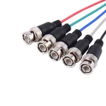 15 pin SVGA VGA HD15 Pin Male to 5 x BNC Male breakout Video Cable