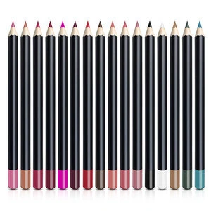 16 Colors Custom Private Label Dark Brown Lip Liner Pencil Waterproof Lipliner