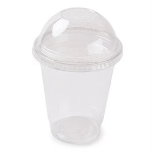 18OZ PET Reusable Plastic PP Cups with Dome Lids For Iced Coffee, Smoothie, Boba, Tea, Cold Drink